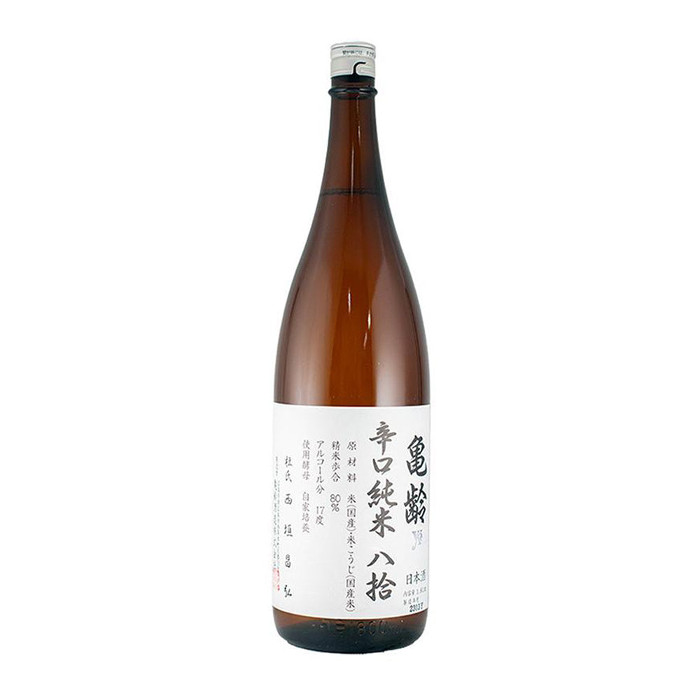 亀齢 辛口純米 八拾(火入) 1800ml