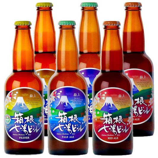 極上箱根七湯ビール 3種アソート 330ml 5％【計6本】