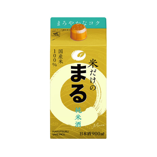 白鶴　サケパック米だけのまる純米酒　900ml