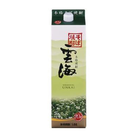雲海　そば　1.8L　20度　紙パック