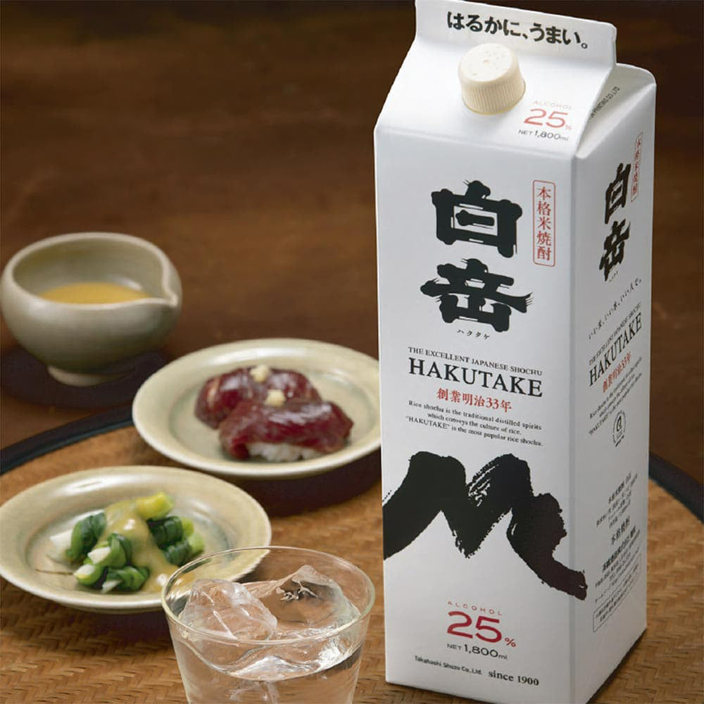 白岳（米）　1.8L　25度　紙パック
