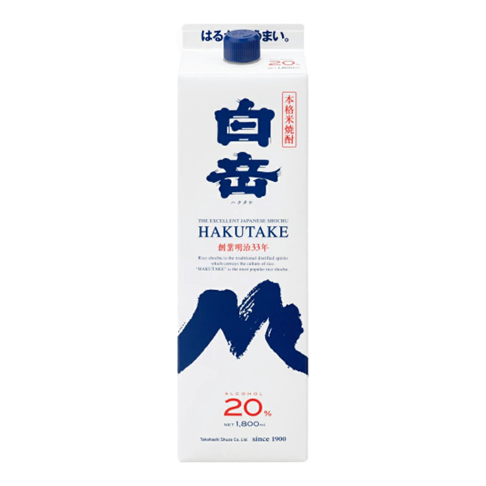 白岳　1.8L　20度　紙パック
