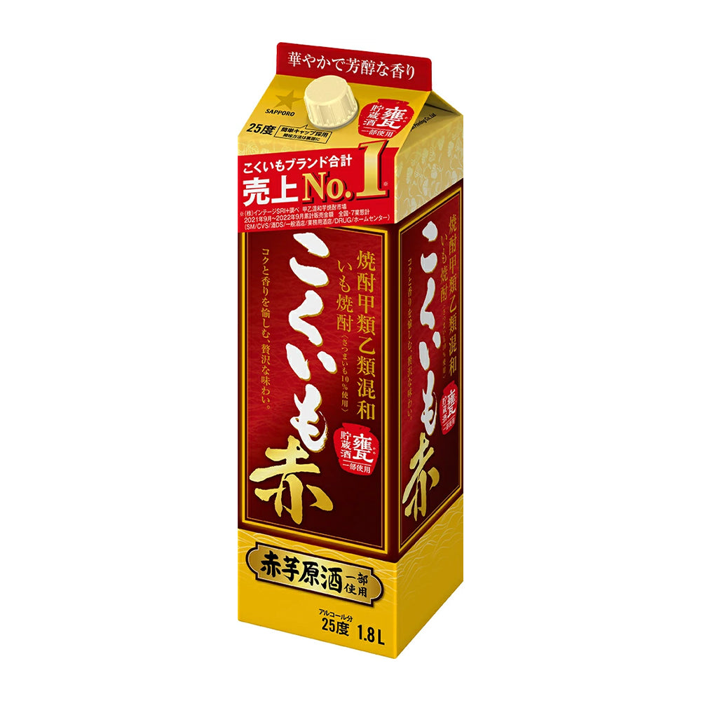 サッポロ　こくいも赤　1.8L　25度