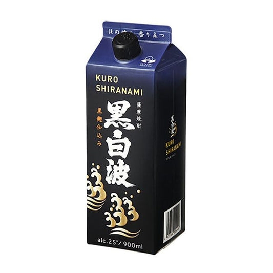 黒白波　スリムパック　900ml　25度