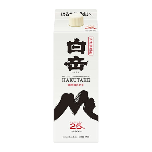 白岳（米）　900ml　25度　スリムパック
