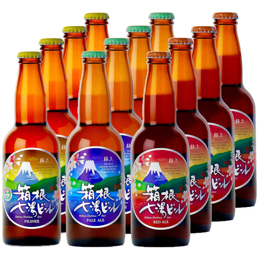 極上箱根七湯ビール 3種アソート 330ml 5％【計12本】