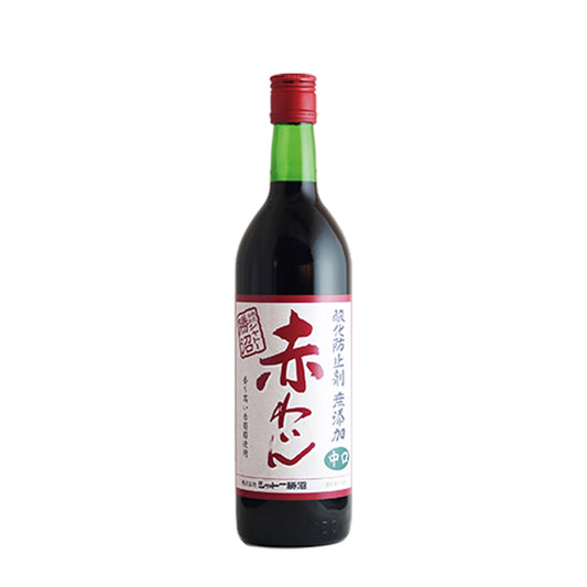シャトー勝沼　無添加ワイン赤中口　720ml