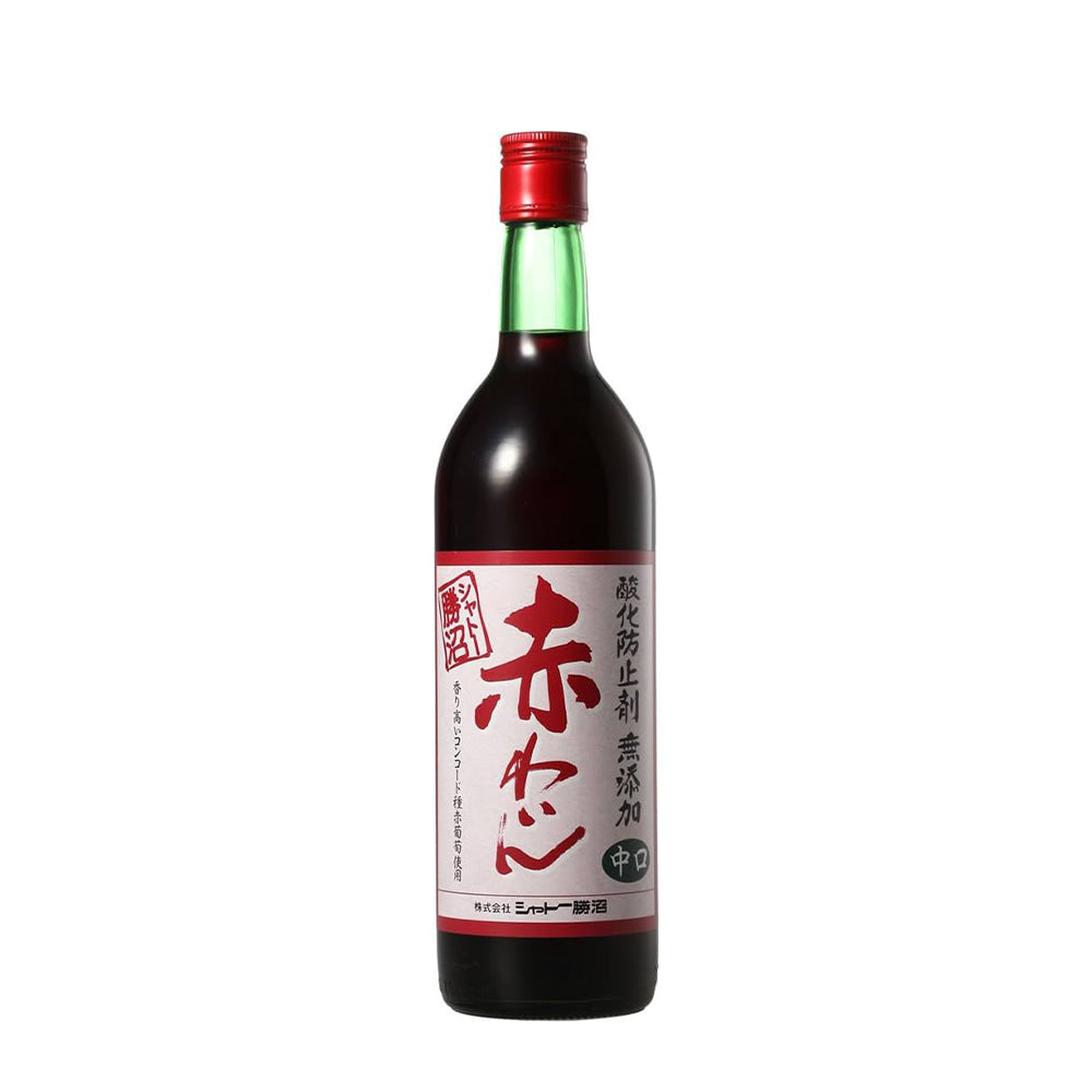 シャトー勝沼　無添加ワイン赤中口　720ml